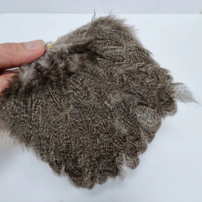 Whiting Coq de Leon Hen Saddle in Silver Speckled-5